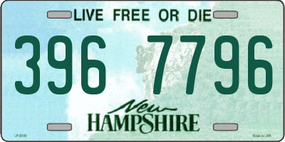 NH license plate 3967796