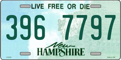 NH license plate 3967797
