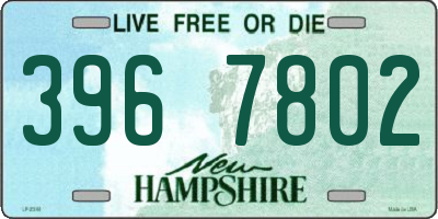 NH license plate 3967802