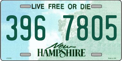 NH license plate 3967805