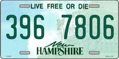 NH license plate 3967806