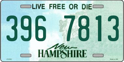 NH license plate 3967813