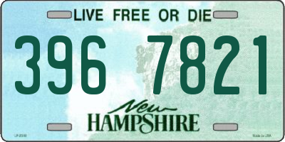 NH license plate 3967821