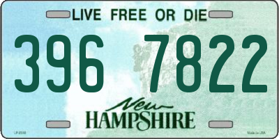 NH license plate 3967822