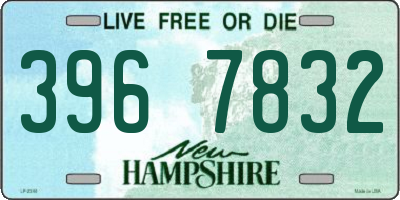 NH license plate 3967832