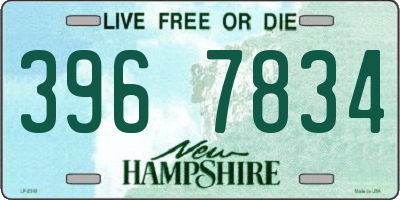NH license plate 3967834