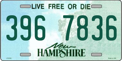 NH license plate 3967836