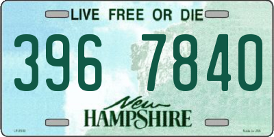 NH license plate 3967840