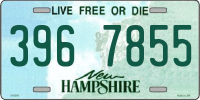 NH license plate 3967855