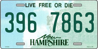 NH license plate 3967863