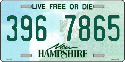 NH license plate 3967865