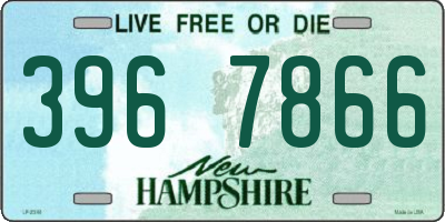 NH license plate 3967866