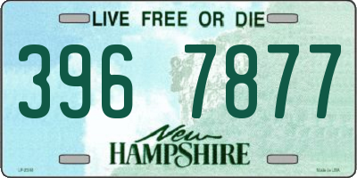 NH license plate 3967877