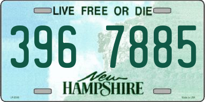 NH license plate 3967885