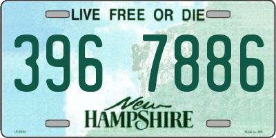 NH license plate 3967886