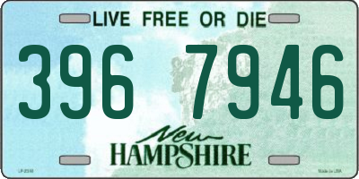 NH license plate 3967946