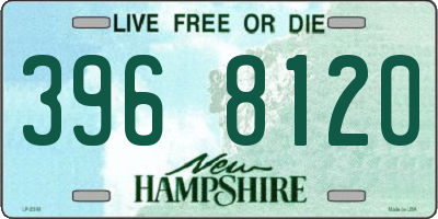 NH license plate 3968120