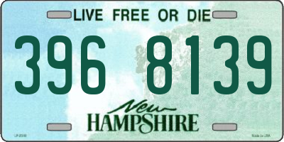 NH license plate 3968139