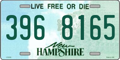NH license plate 3968165