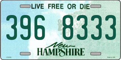 NH license plate 3968333