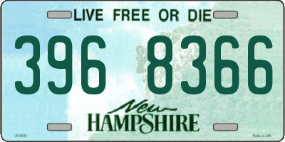 NH license plate 3968366