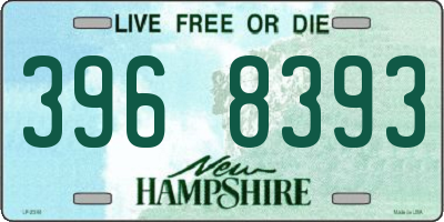 NH license plate 3968393