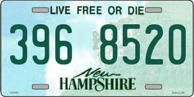 NH license plate 3968520