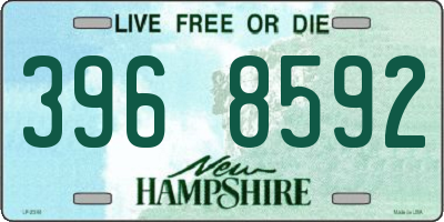 NH license plate 3968592