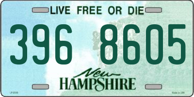 NH license plate 3968605