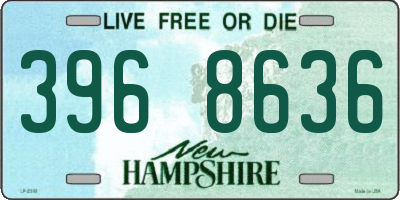 NH license plate 3968636
