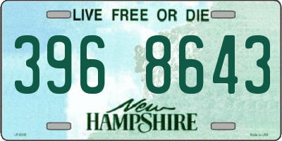 NH license plate 3968643