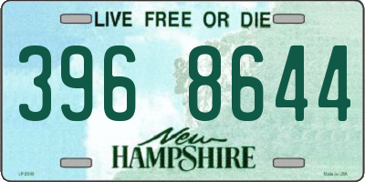 NH license plate 3968644