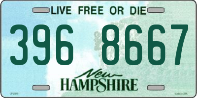 NH license plate 3968667