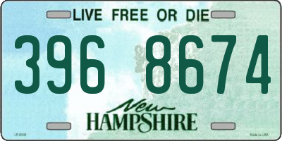 NH license plate 3968674