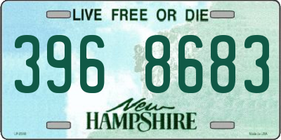 NH license plate 3968683