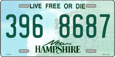 NH license plate 3968687