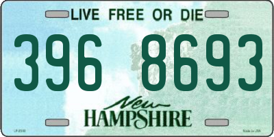 NH license plate 3968693