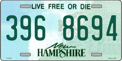 NH license plate 3968694
