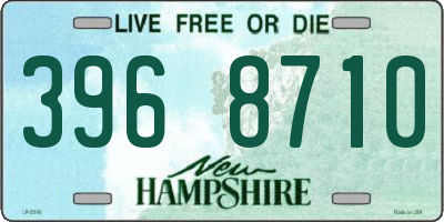 NH license plate 3968710