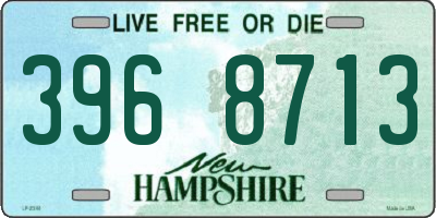 NH license plate 3968713