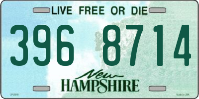 NH license plate 3968714
