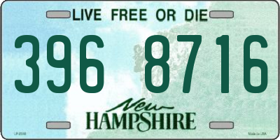 NH license plate 3968716