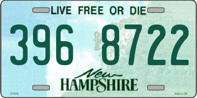 NH license plate 3968722