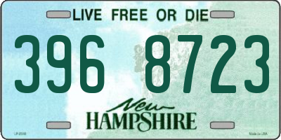 NH license plate 3968723