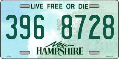NH license plate 3968728