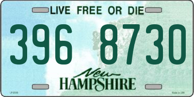 NH license plate 3968730