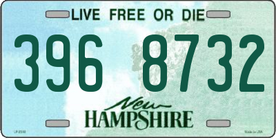 NH license plate 3968732