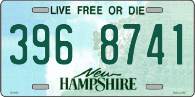 NH license plate 3968741