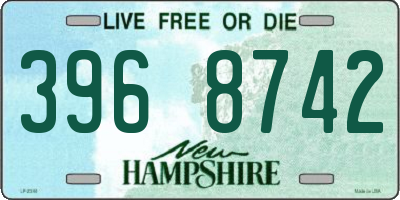 NH license plate 3968742