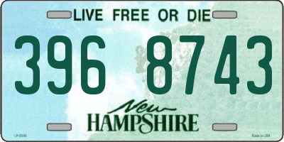 NH license plate 3968743
